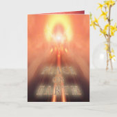 Engel of Light Christmas "WELTFRIEDEN" Karte (Gelbe Blume)