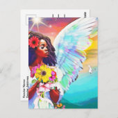 Engel of New Beginns Colorful Goddess Art Postkarte (Vorne/Hinten)