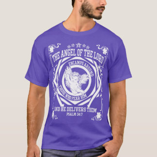 Engel of The Lord Christlich Streetwear Psalm 347 T-Shirt