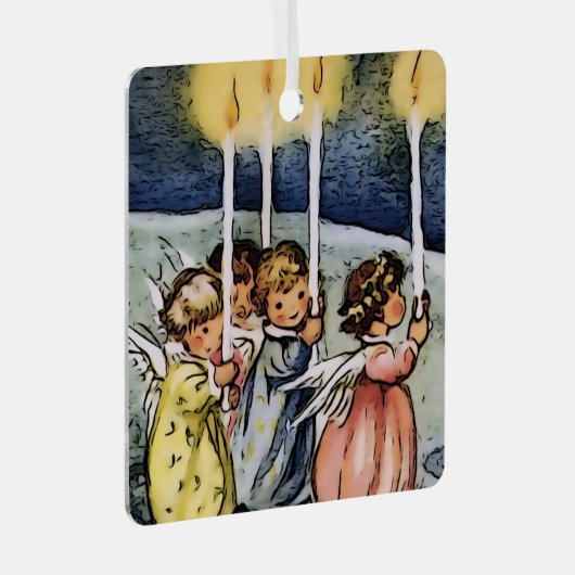 Engel Ornament Aus Metall (Vorderseite Rechts)