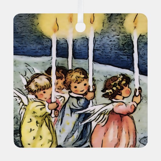 Engel Ornament Aus Metall (Vorderseite)