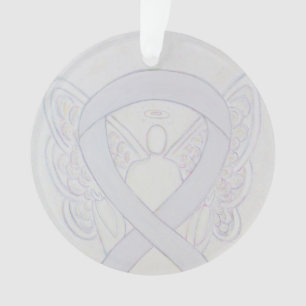 Engel-Ornamente mit Pearl-White-Awareness-Band Ornament