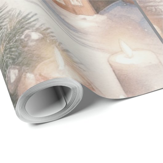 Engel passen auf dich auf geschenkpapier (Rolleneckpunkt)