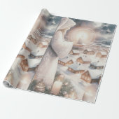 Engel passen auf dich auf geschenkpapier (Ungerollt)