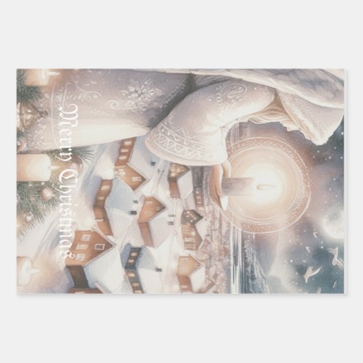 Engel passen auf dich auf geschenkpapier set (Vorderseite 2)