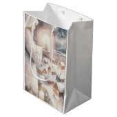 Engel passen auf dich auf mittlere geschenktüte (Vorderseite Schrägansicht)