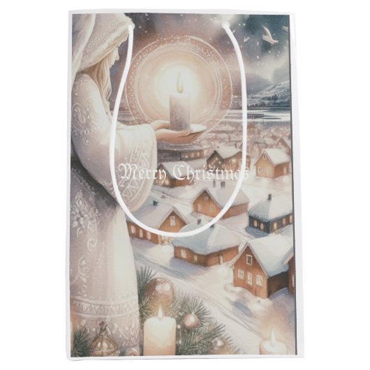 Engel passen auf dich auf mittlere geschenktüte (Vorderseite)