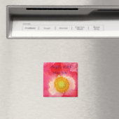 Engel passen über dich auf! Magnet Geschenke Rosa  (In Situ (Geschirrspüler))