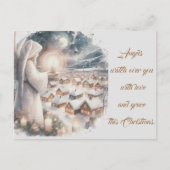 Engel passen über euch auf, Weihnachten im nordisc Postkarte (Vorderseite)