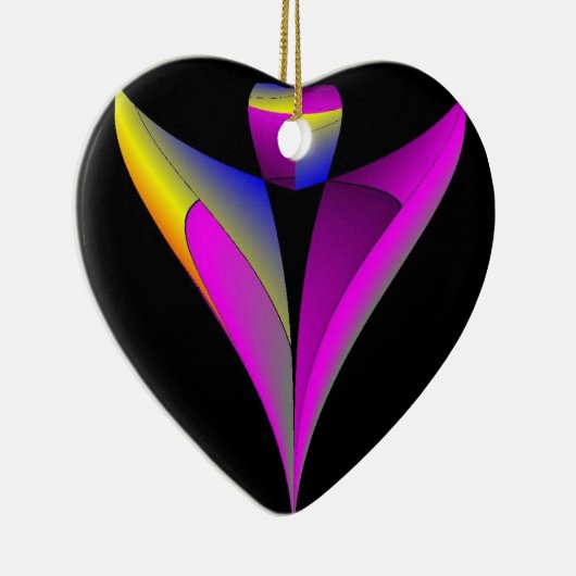 Engel passen über Sie auf Keramik Ornament (Rechts)