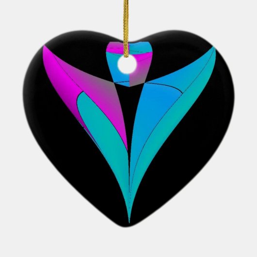 Engel passen über Sie auf Keramik Ornament (Hinten)