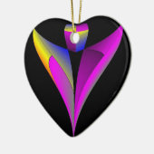 Engel passen über Sie auf Keramik Ornament (Links)