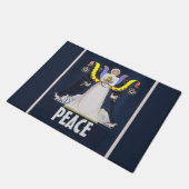 Engel, PEACE personalisieren Fußbodenmatte Fußmatte (Schrägansicht)