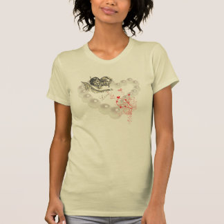 Engel, Perlen und Herz-Kreme-T - Shirt