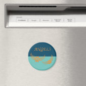 Engel-Pfoten auf blau Magnet (In Situ (Geschirrspüler))