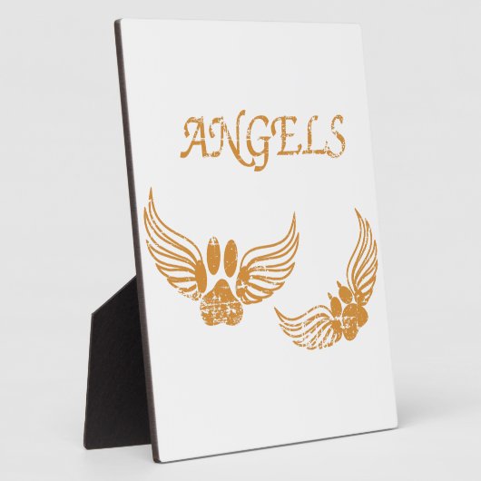 Engel-Pfoten Fotoplatte (Seite)