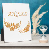 Engel-Pfoten Fotoplatte (Seite)