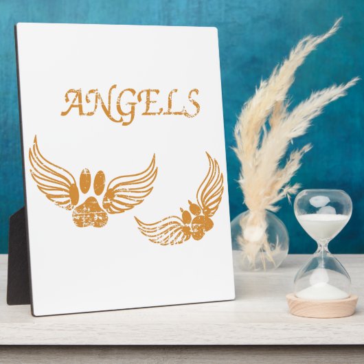 Engel-Pfoten Fotoplatte (Seite)