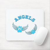 Engel-Pfoten in blau Mousepad (Mit Mouse)