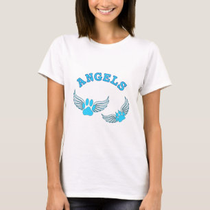 Engel-Pfoten in blau T-Shirt