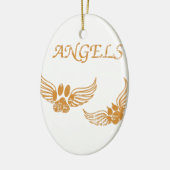 Engel-Pfoten Keramikornament (Links)