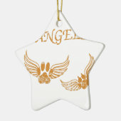 Engel-Pfoten Keramikornament (Links)