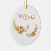 Engel-Pfoten Keramikornament (Rechts)