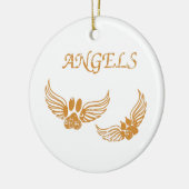 Engel-Pfoten Keramikornament (Links)