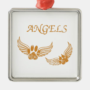 Engel-Pfoten Ornament Aus Metall
