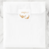 Engel-Pfoten Quadratischer Aufkleber (Tasche)