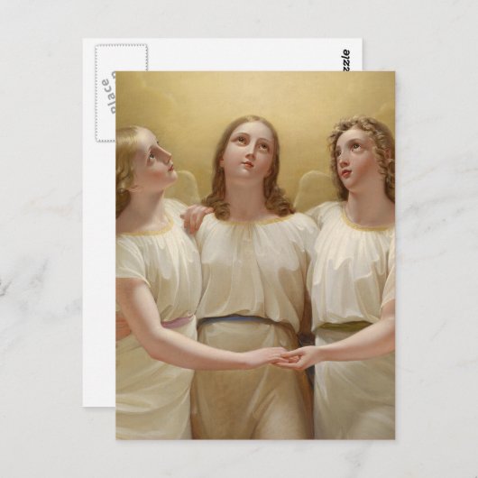 Engel Postkarte (Vorne/Hinten)