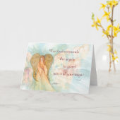 Engel, Psalm 91, der an Sie, Unterstützung denkt Karte (Gelbe Blume)