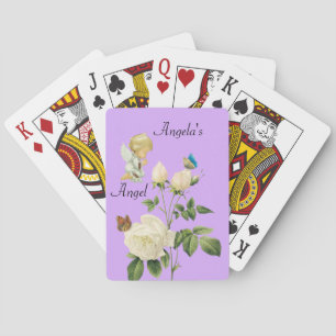 Engel-Purple-Floralkartenspiel Spielkarten