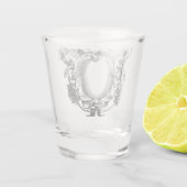 Engel-Rahmenkunst Schnapsglas (Rückseite)
