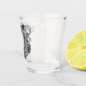 Engel-Rahmenkunst Schnapsglas (Rechts)
