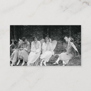 Engel rauchen Vintage-Fotografie 1920er Visitenkarte