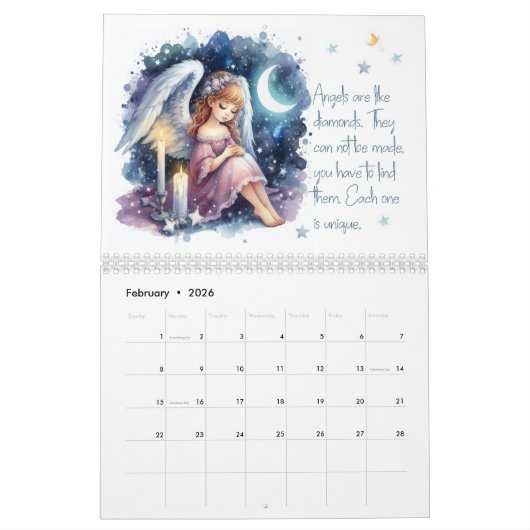 Engel & Redewendungen Kalender (Feb 2026)