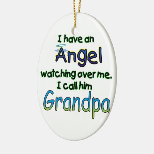 ENGEL RIEF GRANDPA AN KERAMIK ORNAMENT (Links)