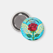 Engel Rose Beileid Magnet (Vorderseite/Rückseite)