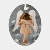 Engel, Ruhe! Keramik Ornament Aus Metall (Vorderseite)