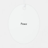 Engel, Ruhe! Keramik Ornament Aus Metall (Rückseite)