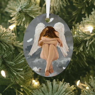 Engel, Ruhe! Keramik Ornament Aus Metall