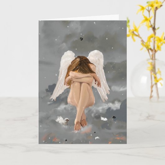 Engel! Ruhen Karte (Gelbe Blume)