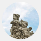 Engel Runder Aufkleber (Vorderseite)