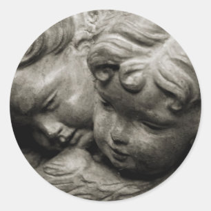 Engel Runder Aufkleber