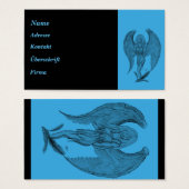 Engel Schwarz-Blau-Design (Vorne & Hinten)