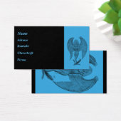 Engel Schwarz-Blau-Design (Schreibtisch)
