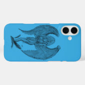 Engel Schwarz-Blau-Design Case-Mate iPhone Hülle (Rückseite (Horizontal))