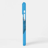Engel Schwarz-Blau-Design iPhone Hülle (Linke Seite)