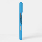 Engel Schwarz-Blau-Design iPhone Hülle (Rechte Seite)